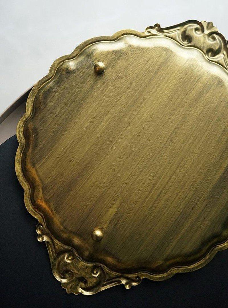 Vintage Large Brass Oval Tray